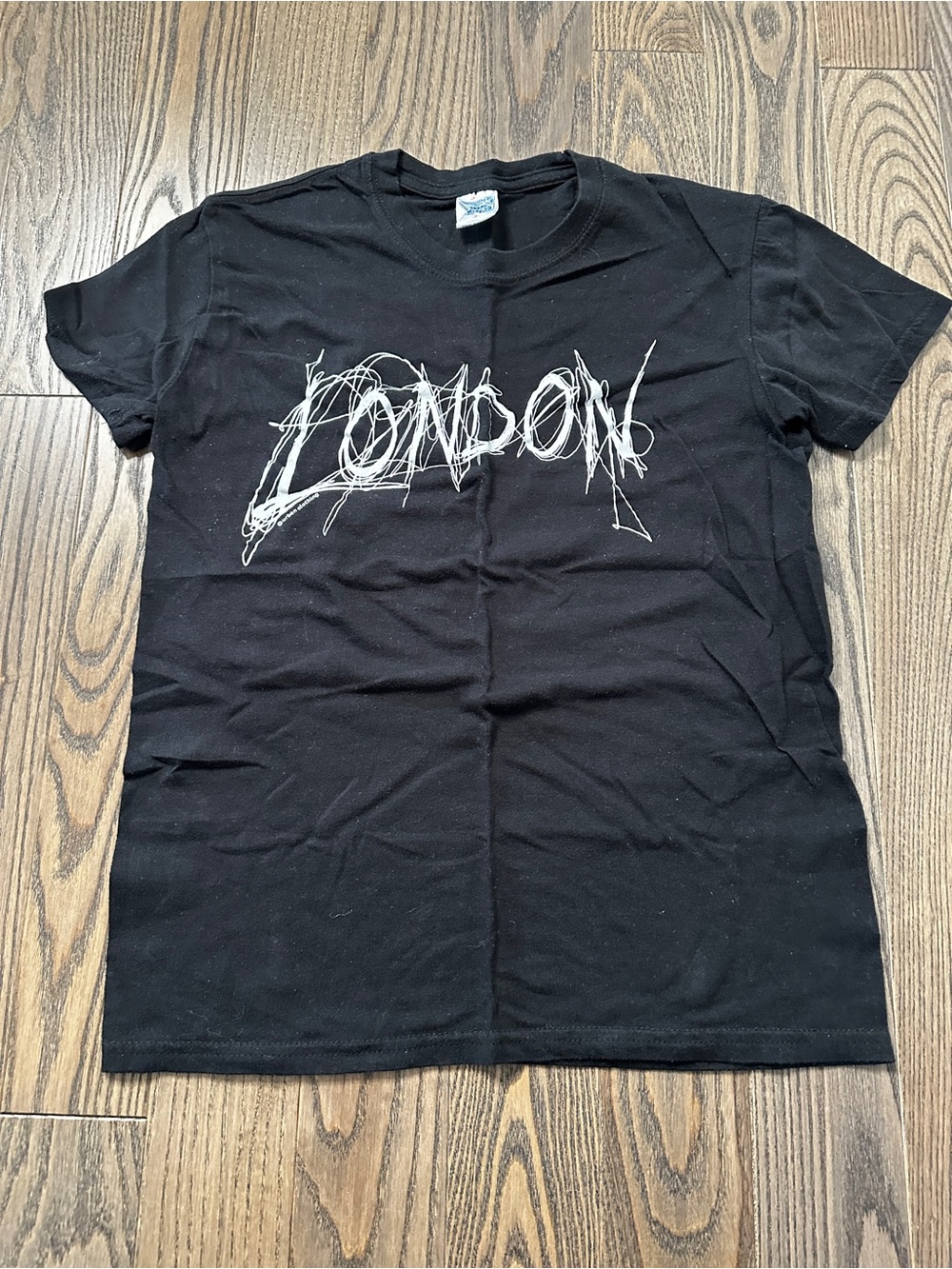 Black 'London' Graphic Tee